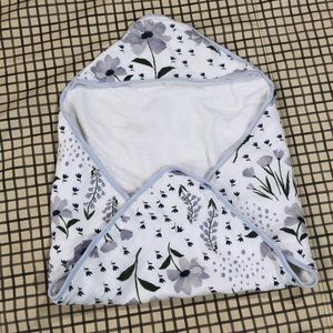 Little Unicorn Floral Hooded Towel